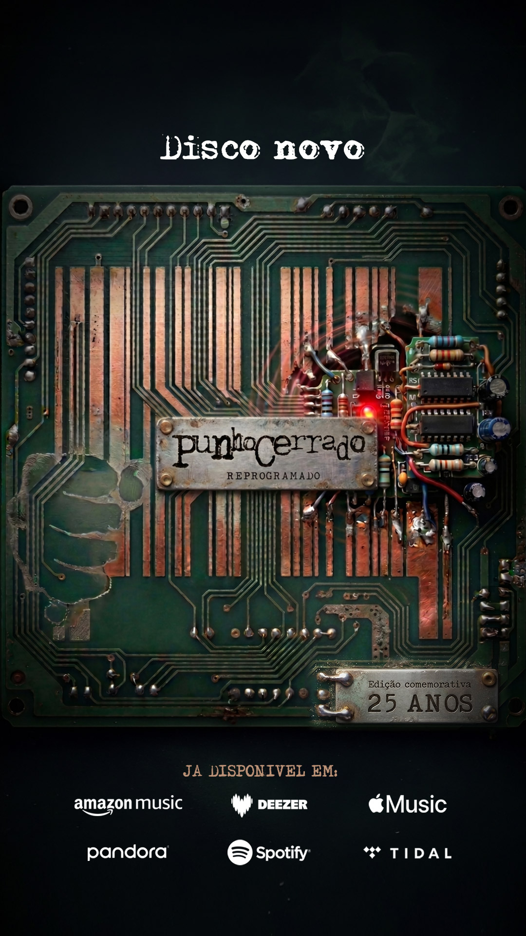 Disco novo! Reprogramado já disponível.